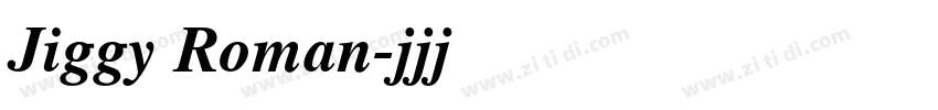 Jiggy Roman字体转换